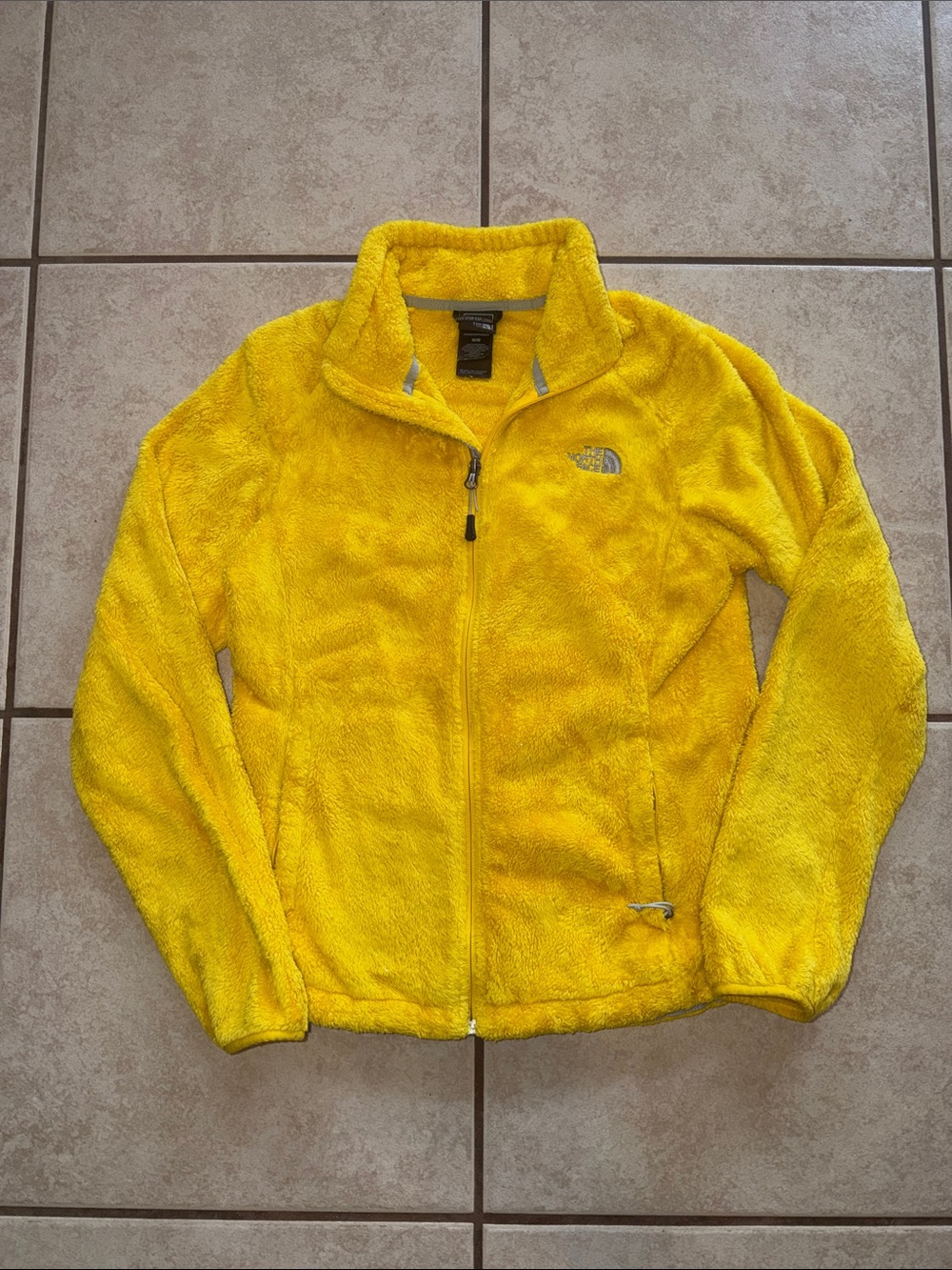 The North Face Bright Yellow Plush Full-Zip Fleece Jacket